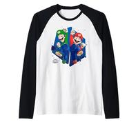 The Super Mario Galaxy Movie Mario & Luigi Galaxy Jump Camiseta Manga Raglan