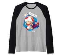 The Super Mario Galaxy Movie Toad Galactic Run Camiseta Manga Raglan