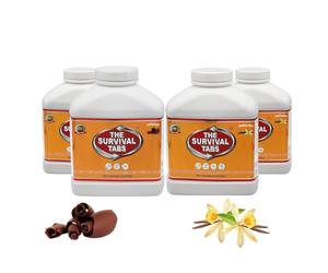 The Survival Tabs Pastillas de supervivencia para 60 días (720 pastillas), sustituto de alimentos de emergencia, 25 años de vida útil, sin OMG, sin gluten, para desastres, acampadas y senderismo. Emer