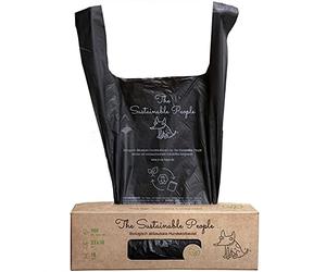 The Sustainable People, Bolsas para excrementos de Perro TSP biodegradables, 100% compostables y biodegradables (no OXO), 1 rollo grande (160 bolsas, con asa)