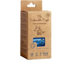 The Sustainable People Bolsas Recicladas para Excremento de Perro - 8 rollos The Sustainable People