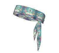The Swan in Love - Diadema deportiva de doble capa para mujeres y hombres, diadema de yoga suave y transpirable para correr, gimnasio, entrenamiento