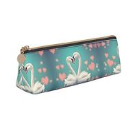 The Swan In Love Estuche de lápices de gran capacidad para bolígrafos, bolsa de papelería simple, organizador de oficina, bolsa de marcador, caja multifonction, bolsa de maquillaje