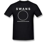The Swans Band Logo Sign Men's T-Shirt Unisex Black Cotton Print tee Shirts M