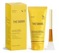 THE SWANS Mascarilla Facial de Noche 75 ml con Ácido Kójico, Cúrcuma, Vitamina C, Retinol y Colágeno, Hidratación Profunda y Efecto Iluminador