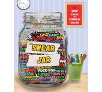The Swear Jar: Hilarious Adult Coloring Book of Swear Words & Phrases for Stress Relief, Office Gag Gifts, and Life’s Little “Whoopsies”