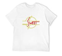 The Sweet Men's T-Shirt Unisex White Cotton Print tee Shirts M