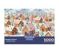 The Sweet Winter Dream of Candy Pueblo (1) 1000 Piezas Jigsaw Creativo Actividades Familiares Jigsaw Juegos Educativos para Familiares Y Amigos 38x26cm/1000pcs
