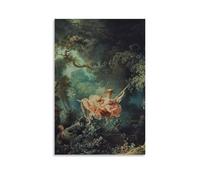 The Swing (1767) de Jean-Honoré Fragonard Artists Works Póster impreso arte de pared lienzo sala de estar dormitorio decoración obras de arte 20 x 30 pulgadas (50 x 75 cm)