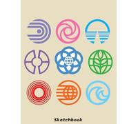 The Symbols of Epcot Sketchbook: Sketch Book for Doodling or Sketching Journal with 110 pages Unlined Drawing Notebook, 8.5x11 Large
