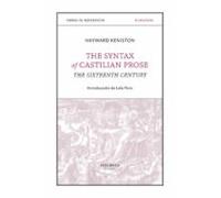 The Syntax Of Castilian Prose