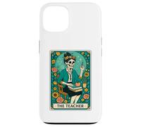 The Teacher Tarot Card Skeleton Vintage Classroom Halloween Carcasa para iPhone 13