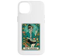 The Teacher Tarot Card Skeleton Vintage Classroom Halloween Carcasa para iPhone 14 Plus