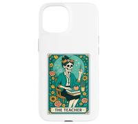 The Teacher Tarot Card Skeleton Vintage Classroom Halloween Carcasa para iPhone 15