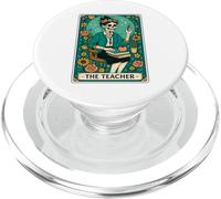 The Teacher Tarot Card Skeleton Vintage Classroom Halloween PopSockets PopGrip para MagSafe