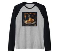 The Tell-Tale Tart Pun Edgar Allan PoE Diversión de Acción de Gracias Camiseta Manga Raglan