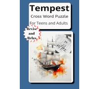 The Tempest Crossword puzzle for Teens and Adults: Crossword puzzles 6x9 inches/110 pages | 50+ puzzles| for vacations, holiday and school