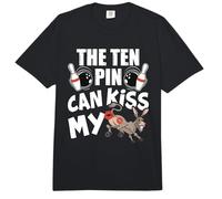 The Ten Pin Can Kiss My Ass - Divertido Burro - Bolos Comfort Colors Adult Heavyweight T-Shirt