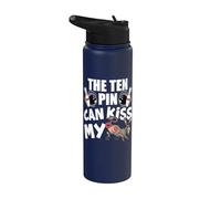 The Ten Pin Can Kiss My Ass - Divertido burro - Bolos Stainless Steel Insulated Water Bottle