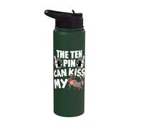 The Ten Pin Can Kiss My Ass - Divertido burro - Bolos Stainless Steel Insulated Water Bottle