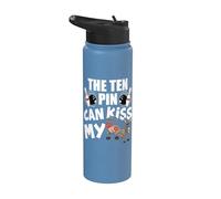 The Ten Pin Can Kiss My Ass - Divertido burro - Bolos Stainless Steel Insulated Water Bottle