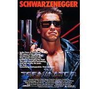 The Terminator Arnold Schwarzenegger - Póster (papel fotográfico satinado, tamaño A1, 594 x 841 mm)