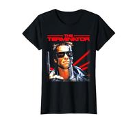 The Terminator Classic Movie Cybernetic Gamer Película de Ciencia ficción Camiseta, Mujer, Negro, M