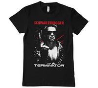 The Terminator Licenciado Oficialmente Poster Hombres Camiseta (Negro), Small
