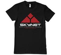 The Terminator Licenciado Oficialmente Skynet Hombres Camiseta (Negro), Medium