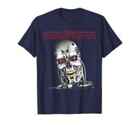 The Terminator T-800 Head Retro Cyborg Gamer Classic Sci-Fi Camiseta