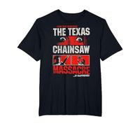 The Texas Chainsaw Massacre Can You Survive Eyes Horror Camiseta, Hombre Tallas Grandes, Negro, 3X Alto