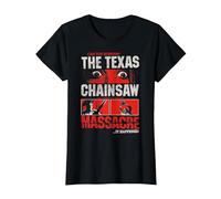 The Texas Chainsaw Massacre Can You Survive Eyes Horror Camiseta, Mujer, Negro, 3XL