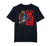 The Texas Chainsaw Massacre Survive Leatherface Horror Camiseta, Hombre Tallas Grandes, Negro, 2X Alto