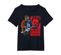 The Texas Chainsaw Massacre Survive Leatherface Horror Camiseta, Mujer Tallas Grandes, Negro, 2XL Grande