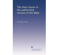 The that-clause in the authorized version of the Bible