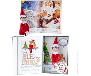 The The Elf on The Shelf UNA TradiciÃn NavideÃa Libro en español y Elfo Boy Scout de Ojos Azules