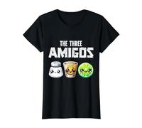 The Three Amigos Funny Tequila Shot Lime del Cinco de Mayo Camiseta gráfica económica, Mujer, Negro, XL