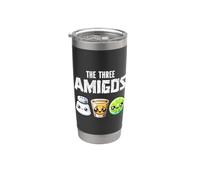 The Three Amigos Funny Tequila Shot Lime del Cinco de Mayo Vaso térmico de acero inoxidable de doble pared