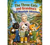The Three Cats and Grandma's Thai Mountain Adventure: A Cozy and Relaxing Coloring Book for Kids and Adults (Grandma's Thai Cats Adventures Book 25)