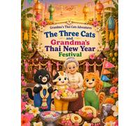 The Three Cats and Grandma's Thai New Year Festival: A Cute Cat Adventure and Songkran Celebration Coloring Book for Kids and Adults (Grandma's Thai Cats Adventures)