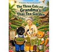 The Three Cats and Grandma's Thai Tea Garden: A Cozy and Relaxing Coloring Book for Kids and Adults (Grandma's Thai Cats Adventures Book 21)