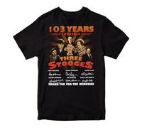 The Three Stooges 103 Anniversary Thank You For The Memories T-ShirtBlackL