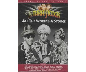 The Three Stooges: Colección de 7 Cortometrajes Clásicos en DVD, Incluye 'All the World's a Stooge', Audio en Inglés, Español y Portugués, Digitalmente Remasterizado