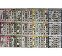 The Ticket Gurus Tarjetas de juego de papel de bingo, 3 tarjetas, 10 hojas, 100 libros