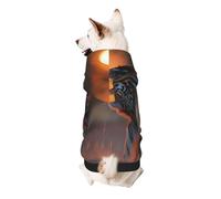 The Tiger Under The Sunset - Sudadera con capucha para perros pequeños, suaves y transpirables, ropa para mascotas pequeñas