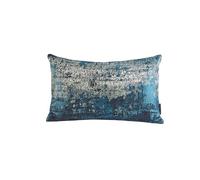 THE-TINOART Glam - Fundas de almohada decorativas de terciopelo suave para la parte trasera de color turquesa dorado, funda de almohada lumbar moderna de lujo para sofá, sala de estar, dormitorio,