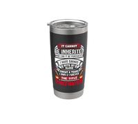 The Title Firefighter Fireman Firefighters Lovers Vaso térmico de acero inoxidable de doble pared