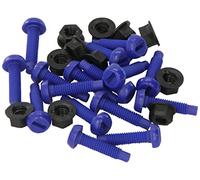 The Tool Connection Ltd. Connect 31533 Nylon 1" Bolt & Nut Number Plate Fixings, Blue 100pc