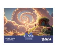 The Top of An Endless Staircase 1000 Piece Papel Premium Rompecabezas Dreamy Clouds Alivio Estrés Jigsaw Educativo Amigos 70x50cm/1000pcs