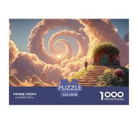 The Top of An Endless Staircase 1000 Pièces Rompecabezas Dreamy Clouds Desafiante Único para Adultos Juego Familiar 52x38cm/1000pcs